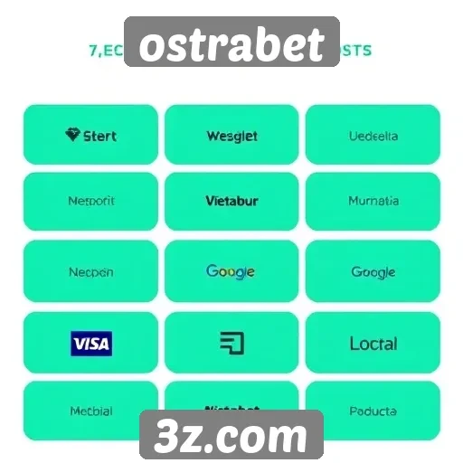 Métodos de pagamento disponíveis na plataforma ostrabet